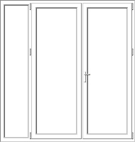 Mixed PVC pane model 167