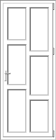 PVC door model 55