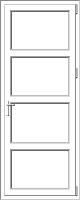 PVC door model 70
