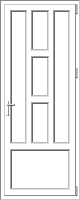 PVC door model 74